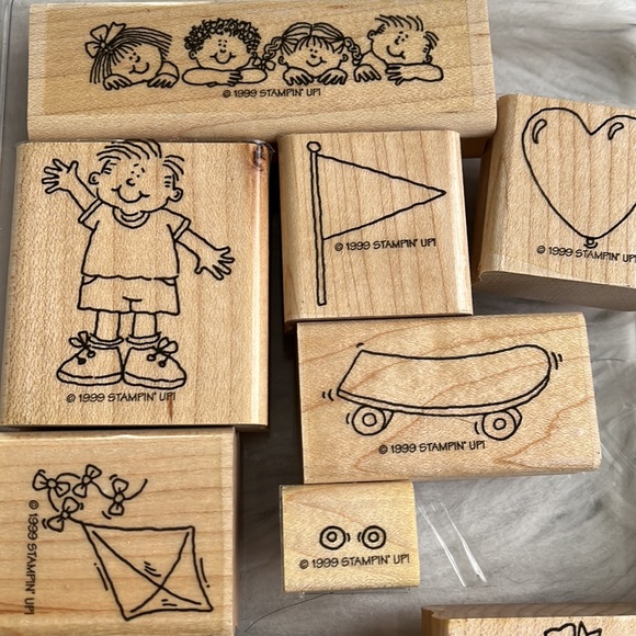 Stampin UP Rubber Stamps Kids at Play  1999 ~Retired - Picture 4 of 7